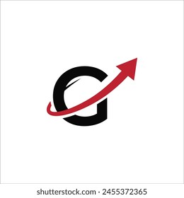 Letter G with arrow logo	