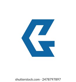 Plantilla de Vector y diseño de símbolo del logotipo de la flecha G