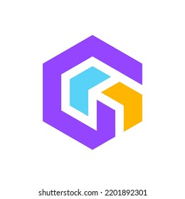 Letter G arrow modern geometric logo