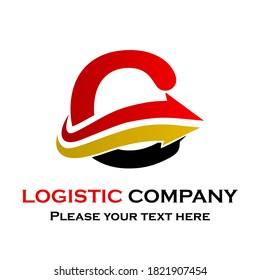 Letter g with arrow. suitable for transporation, logistic, delivery, agency