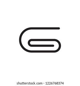letter g attach symbol design logo vector