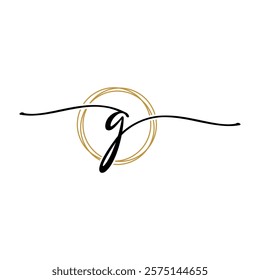 Letter G Beauty Initial Logo Template