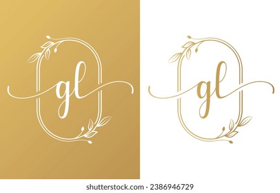 Letter G Beauty Logo with Flourish Ornament