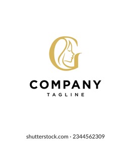 Letter G Beauty salon logo icon vector template.eps