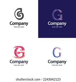 Letter G Big Logo Pack Design Creative Modern logos design for your business