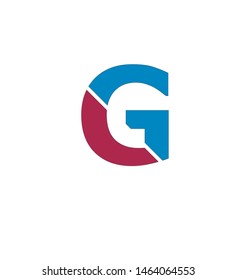 letter g in blue and red