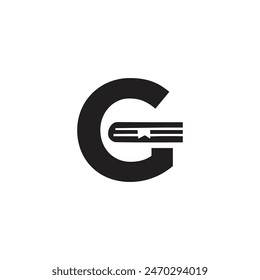 Letter G Book logo icon vector template.eps