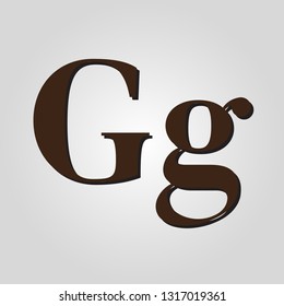 letter G brown