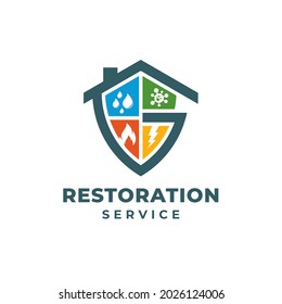 Letter G for Building Restoration Services Logo Template Design. Vector illustration