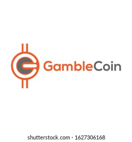 letter G and C concept logo, coin sign with G letter