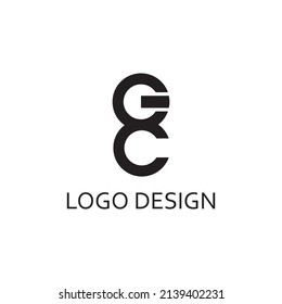 letter g and c logo design template
