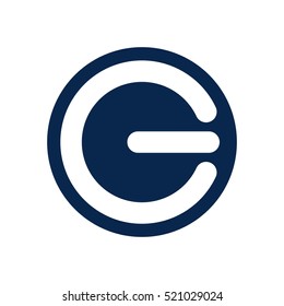 letter G and C logo vector