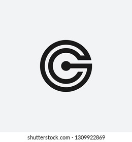 Letter G And C Monogram For Crypto Currency