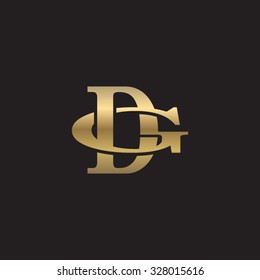 letter G and C monogram golden logo