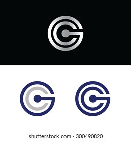 Letter G And Letter C Vector Logo 