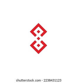 Letra G y cámara A, símbolo geométrico cuadrado vector de logotipo simple