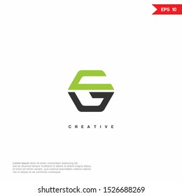 Letter G, CG, GC Logo icon monogram design. Vector graphic design template element. eps10