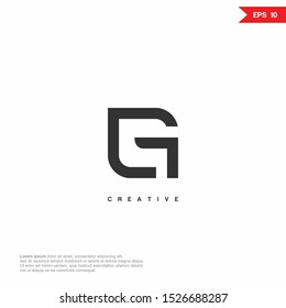 Letter G, CG, GC luxury Logo icon monogram design. Vector graphic design template element.