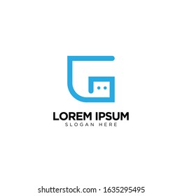 Letter G Chat Logo Template Vector Design Message Icon