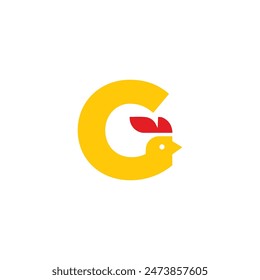 Letter G Chick logo icon vector template.eps