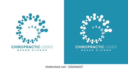 Letter G Chiropractic logo with modern style premium vector