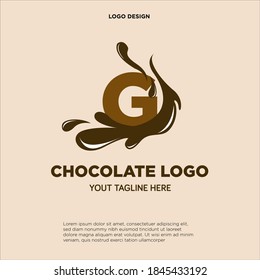 Letter G Chocolate logo template design in Vector illustration