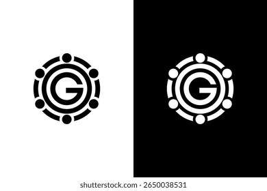 Letter G with Circle and Dot