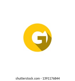 letter G circle icon logo design concept