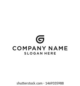 letter g circle logo design vector illustration template