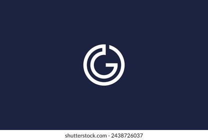 letra g con círculo logo icono diseño vector plantilla de diseño inspiración