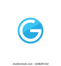 Letter g circle logo vector design