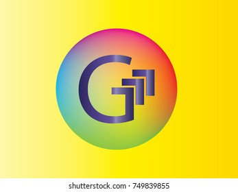 letter G in the circle logo vector