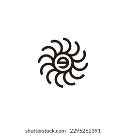 Letter g in circle, technology geometric symbol simple logo vector