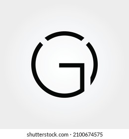 Letter G Circle vector design illustrations