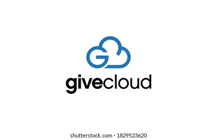 Letter G With Cloud Vector Logo Design Inspirations