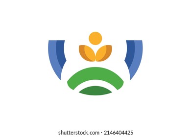 Letter G Colored Logo Vector
