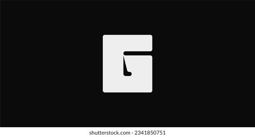Letter G concept, typography logo concept, monogram logo and initials letter logo, modern and simple