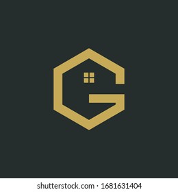 letter G, construction and building logo vector.