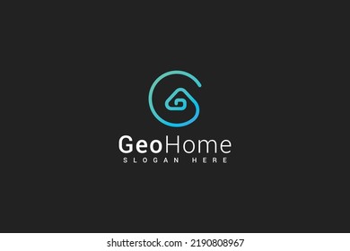 Letter G Creative Line Art Natural Home Logo	