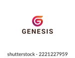 Letter G creative modern 3d technological logo