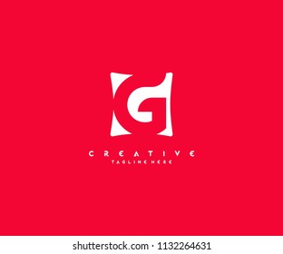 Letter G Creative Pillow Shape Logo Design