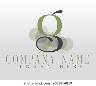 The letter g is creatively presented in a customizable template.