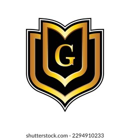 Plantilla de diseño del logotipo de la funda G de la letra