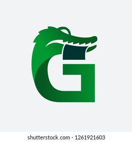 Letter G Crocodile