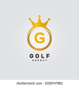 Letter G Crown Ring Diamond Jewelry Accessories Logo Vector Icon