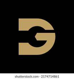 Letter G D Garage Logo Design. Automotive Service