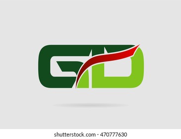 Letter G and D logo
