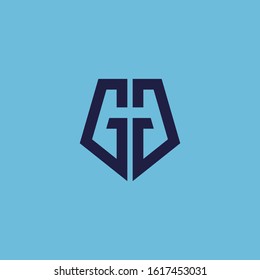 Letter G D logo icon design template elements