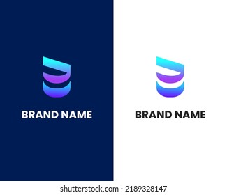 letter g and d modern logo design template