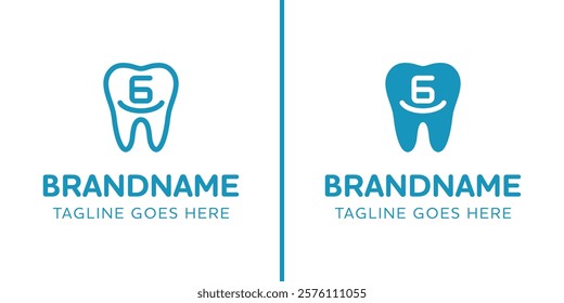 Letter G Dental Tooth Logo, symbolizing tooth, dental care and orthodontist